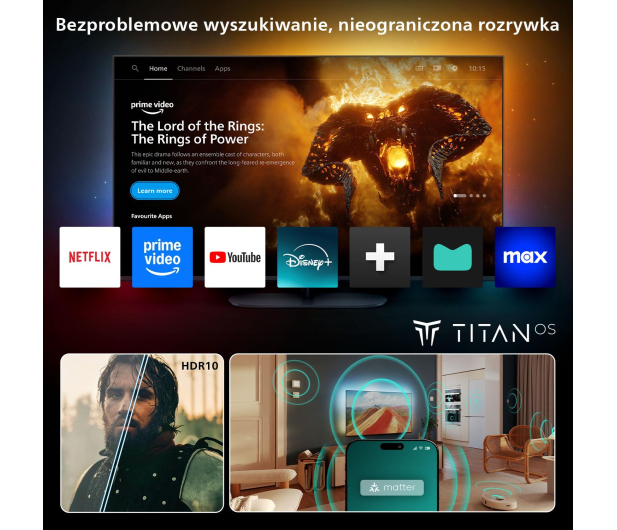 PHILIPS TV PHILIPS 32PFS6900 32" LED Titan OS Ambilight x3 - 1357125 - zdjęcie 10